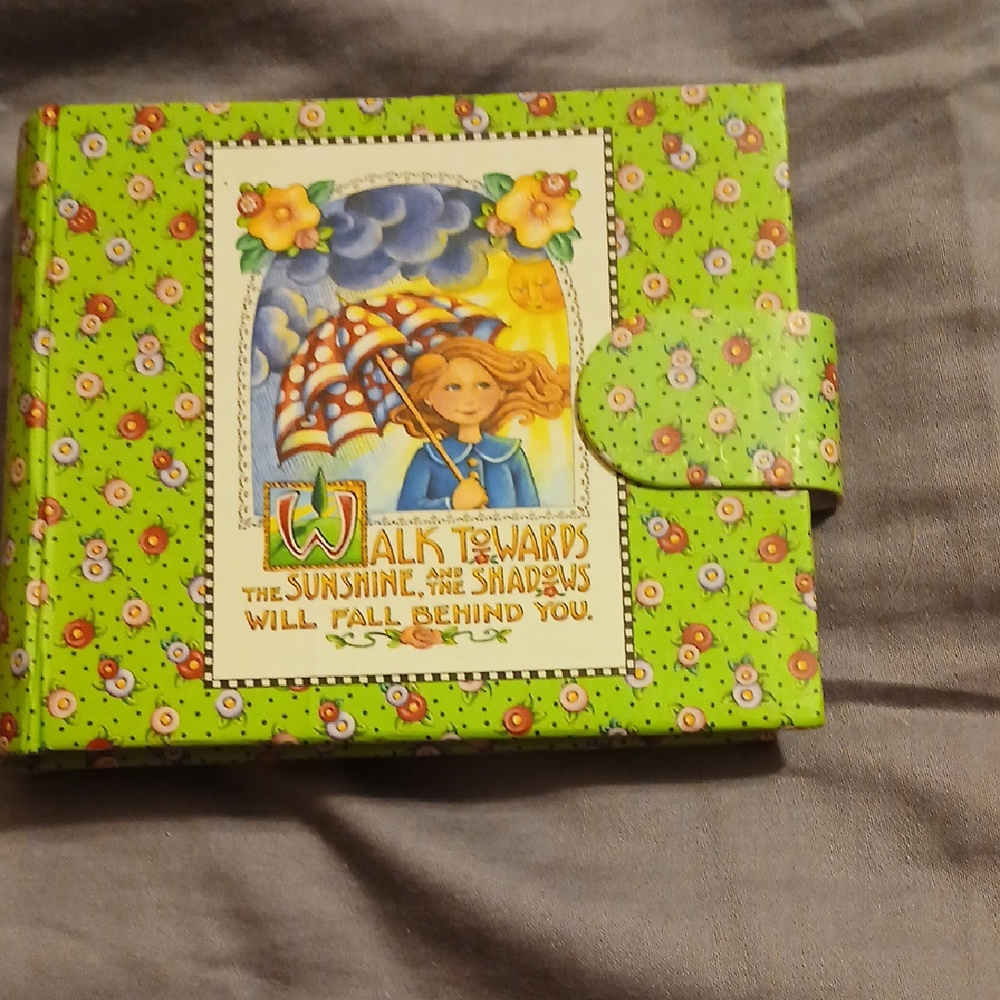 Mary Engelbreit Green and Red Floral Mini Album